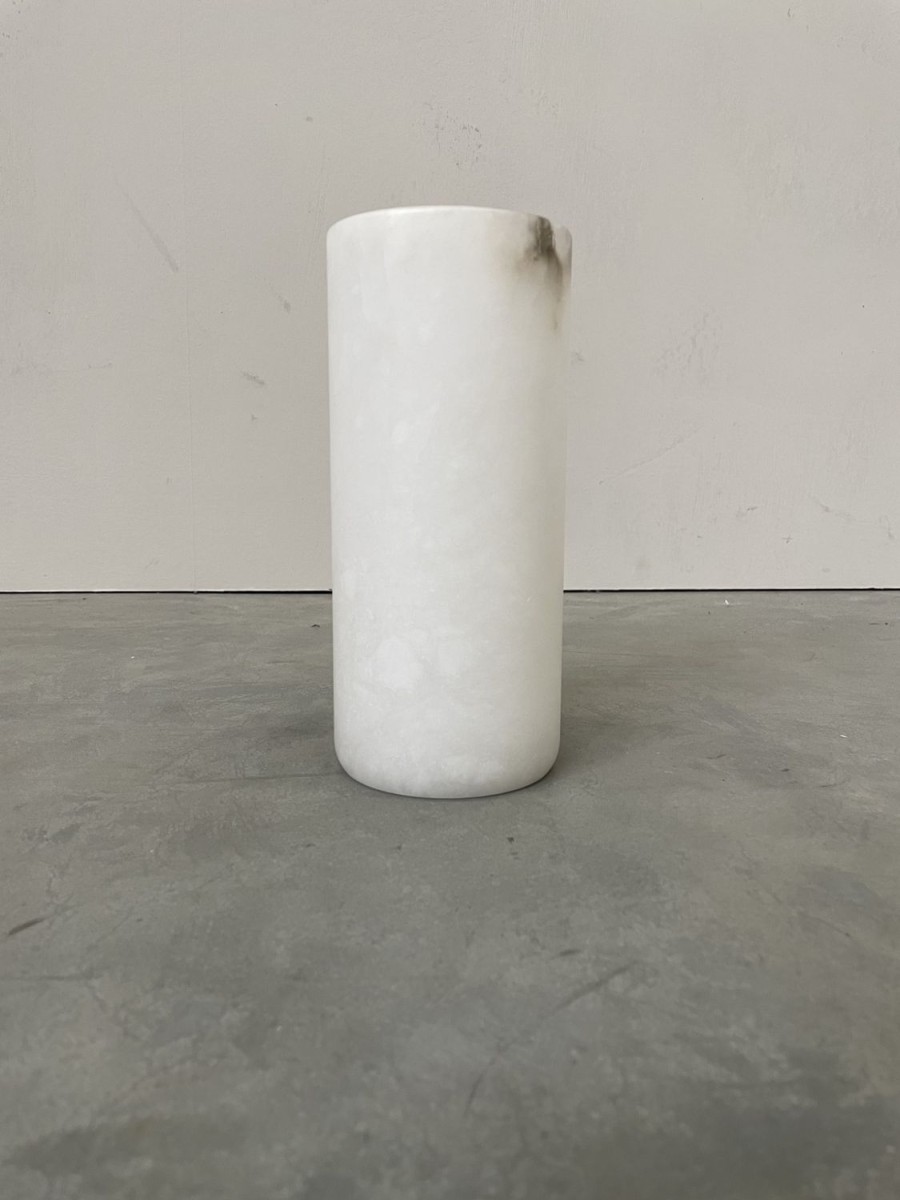 Online Cylinder Alabaster Waxinelichthouder (Extra Large) Kaarsen