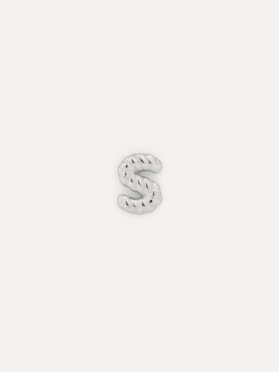 Hot Jolie Twisted Initial Oorbellen