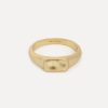 New Pinky Ring Ginette Rectangle Ringen