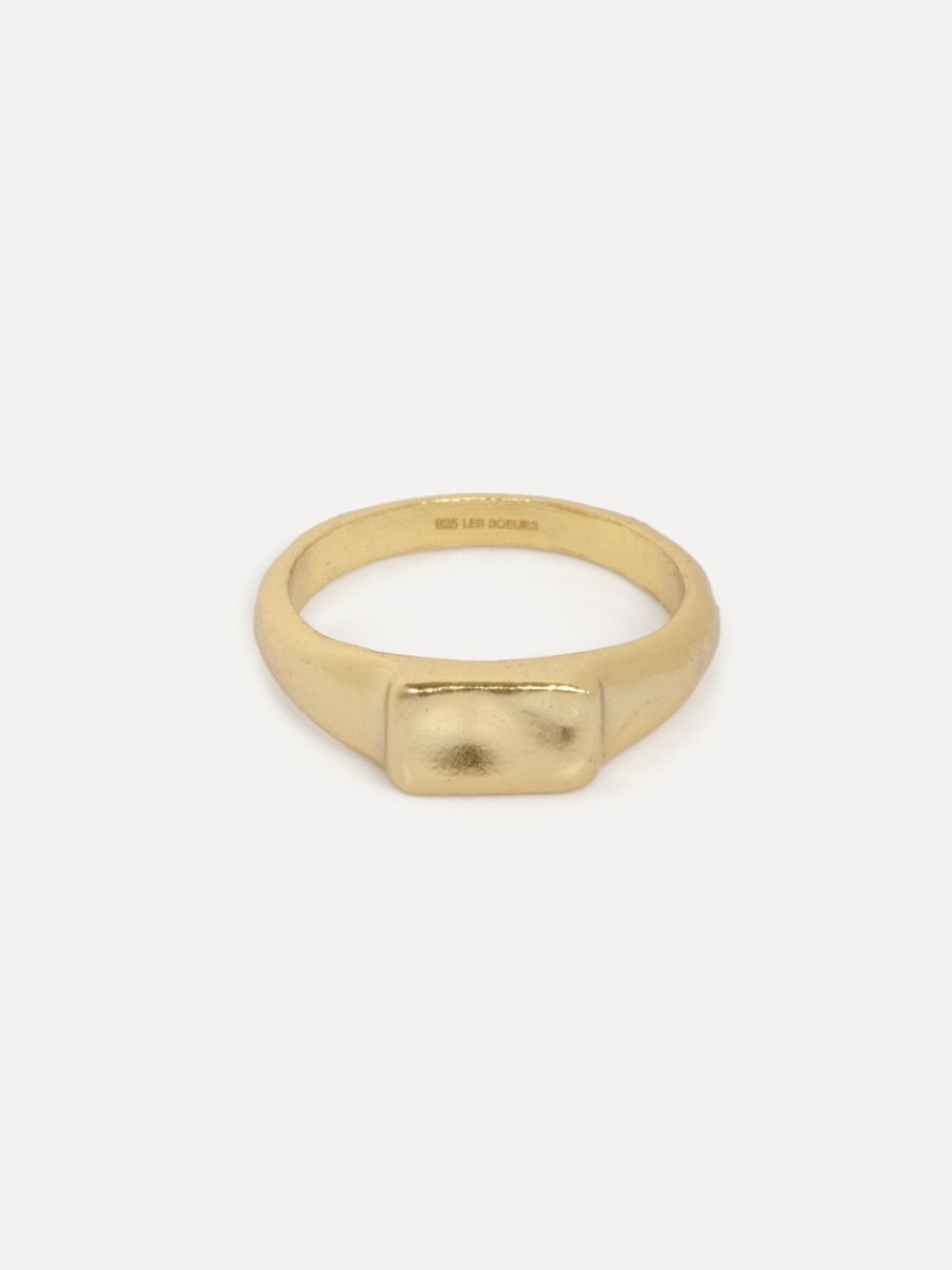 New Pinky Ring Ginette Rectangle Ringen