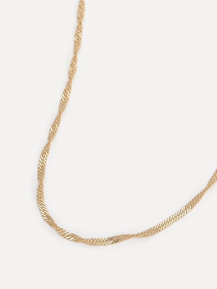 Best 14K Ketting Rey Twisted Kettingen