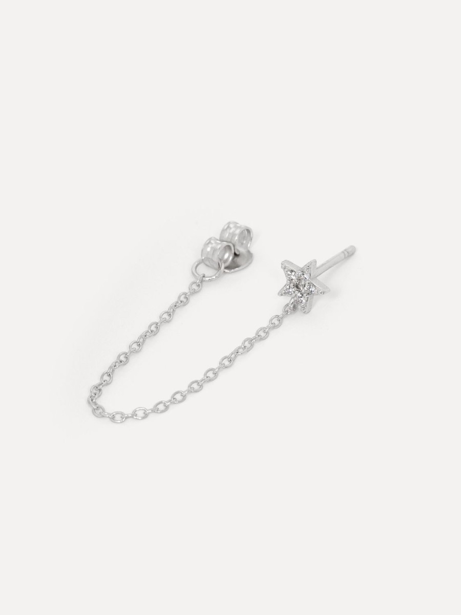 Clearance Oorbel Cora Strass Chain Oorbellen