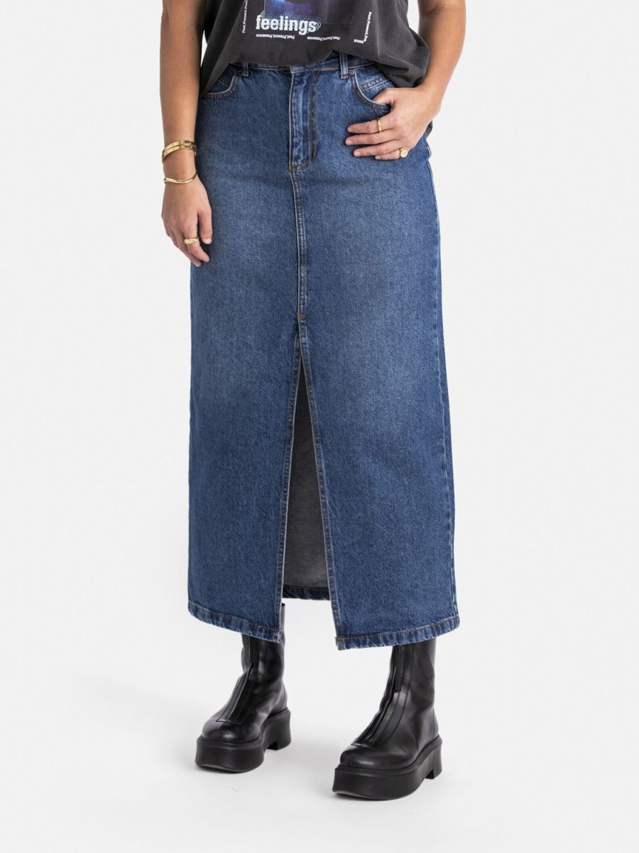 Online Denim Rok Maya Rokken