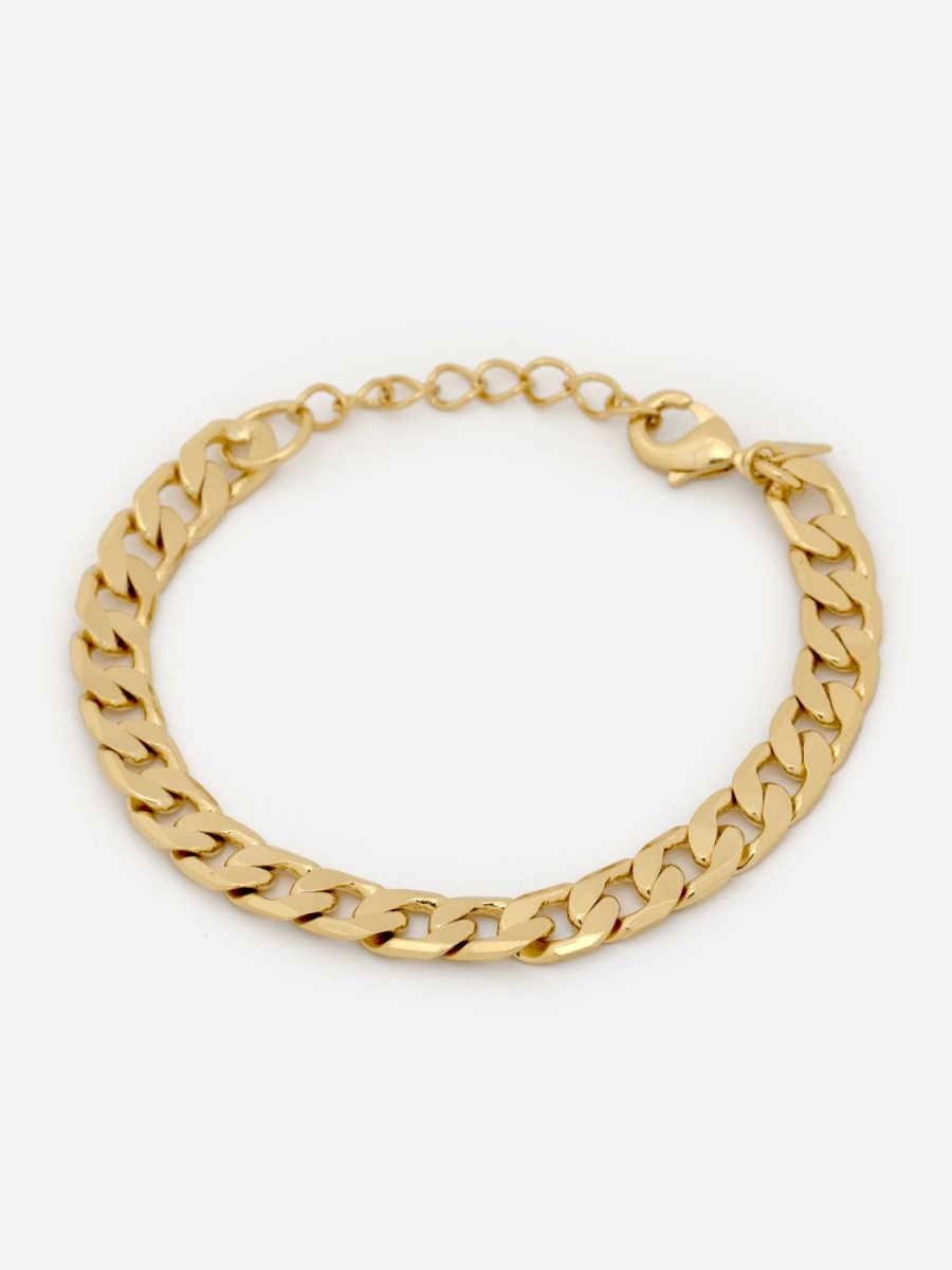 New Armband Mara Flat Curb Chain Armbanden